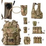 Akmax Military Tactical Backpack MOLLE Rifleman Set Army Survival Assault Combat Men Field Rucksack For Camping Hiking Climbing