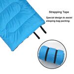 Desert&Fox Soft Flannel Sleeping Bags with Pillow for Adult Kids Winter Sleeping Bag Warm Lining Hiking Camping Bags with Sack