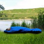 Desert&Fox Soft Flannel Sleeping Bags with Pillow for Adult Kids Winter Sleeping Bag Warm Lining Hiking Camping Bags with Sack
