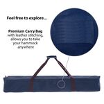 Double Hammock with Stand Combo Outdoor Camping Leisure Swing Portable Hanging Bed Sleeping Swing Hammock