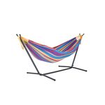 Double Hammock with Stand Combo Outdoor Camping Leisure Swing Portable Hanging Bed Sleeping Swing Hammock