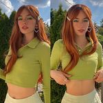 GEMMA Red Brown Copper Ginger Long Straight Synthetic Wigs for Women Natural Wave Wigs with Bangs Heat Resistant Cosplay Hair