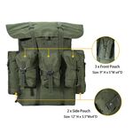 MT Military Tactical Backpack ALICE Butt Pack 50L Men Army Survival Combat Field Rucksack With Frame Outdoor Camping Hiking Bag
