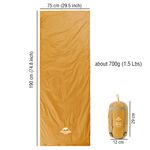 Naturehike Sleeping Bag LW180 Cotton Ultralight Sleeping Bags Waterproof Summer Sleeping Bag Outdoor Camping Hiking Sleeping Bag