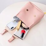 PU Leather Women Small Backpack Fashion Splicing Hit Color Shoulder Bags School Bags for Teenage Girls Casual Ladies Backpack