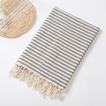 Quick-drying Turkish Tassel Beach Bath Towel Outdoor Beach Swimming Sports Travel Drawstring Backpack Organizer Storage Bag