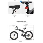 Electric Bicycle 1000W 26 Inch Folding Ebike 48V14AH IP45 Waterproof Mens women Mountain Go out artifact best Electric Bike