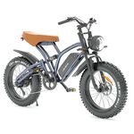 Jansno X50 Wide Fat Tire 20 Inch Mountain E-Bike Variable Speed Travel Retro Off-Road Beach Motorcycle Power Electric Bicycle