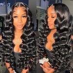200 250 High Density Loose Wave Lace Front Human Hair Wigs For Women Brazilian 13x4 Lace Frontal Wig Human Hair Pre Plucked 13x4