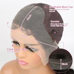 200 250 High Density Loose Wave Lace Front Human Hair Wigs For Women Brazilian 13x4 Lace Frontal Wig Human Hair Pre Plucked 13x4