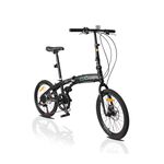 20Inch Folding Bicycle 7 Speed High Carbon Steel Shock-absorbing Cycling Road Bike for Adult  Male Female Student Outdoor Sports