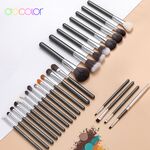 Docolor 25Pcs Makeup Brushes Set Professional Natural Hair Foundation Powder Blush Eyeshadow Face Blending Make up Brushes* Product Brand: Docolor* Product Name: Starry Gray makeup brushes* Hair: * Hair: Goat hair/ Sable hair/ Pony hair/Synthetic hair* Ferrule: Shiny silver aluminum* Handle: Matte black wooden handle* Package: Carbon package + OPP bag + Bubble bag* Product Brand: Docolor* Product Name: Starry Gray makeup brushes* Hair: * Hair: Goat hair/ Sable hair/ Pony hair/Synthetic hair* Ferrule: Shiny silver aluminum* Handle: Matte black wooden handle* Package: Carbon package + OPP bag + Bubble bag