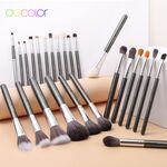 Docolor 25Pcs Makeup Brushes Set Professional Natural Hair Foundation Powder Blush Eyeshadow Face Blending Make up Brushes* Product Brand: Docolor* Product Name: Starry Gray makeup brushes* Hair: * Hair: Goat hair/ Sable hair/ Pony hair/Synthetic hair* Ferrule: Shiny silver aluminum* Handle: Matte black wooden handle* Package: Carbon package + OPP bag + Bubble bag* Product Brand: Docolor* Product Name: Starry Gray makeup brushes* Hair: * Hair: Goat hair/ Sable hair/ Pony hair/Synthetic hair* Ferrule: Shiny silver aluminum* Handle: Matte black wooden handle* Package: Carbon package + OPP bag + Bubble bag