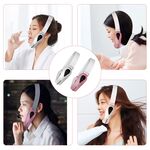 EMS Facial Lifting Massager Double Chin V Shape Lift Belt Red Blue Light LED Face Slimming Vibration Face Lift Devices Skin Care