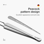 MR.GREEN Ingrown Hair Tweezers Needle Nose Pointed Tips Eyebrows Tweezers For Splinters Blackhead Removal Acne Clip Extractor