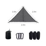 Multi Person Hammock 3 Point Design Multi-functional Triangle Aerial Mat Camping Tent Sleep Pad Outdoor Travel Camping Canopy