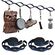 2pcs Hammock strap Outdoor Camping Hammock Garden Swing Straps Rope High Strength Tree Hanging Load-Bearing Strap Rope