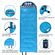 Desert&Fox Soft Flannel Sleeping Bags with Pillow for Adult Kids Winter Sleeping Bag Warm Lining Hiking Camping Bags with Sack