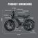 20inch Fat Ebike 48V 750W/1000W Hub motor Super Power Electric Ebike Retro Design 7 Speed Snow Beach ebike Men Electric Bicycle