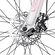 Hiland 700C Hybrid Bicycle Aluminum 24 Speeds with Lock-Out Suspension Fork Disc Brake City Commuter Mountain Bike MTB